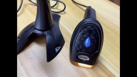 Answk H5400 Handheld Barcode Scanner with Stand Testing Demo