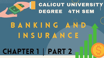 Calicut University degree 4th sem banking and insurance | in Malayalam