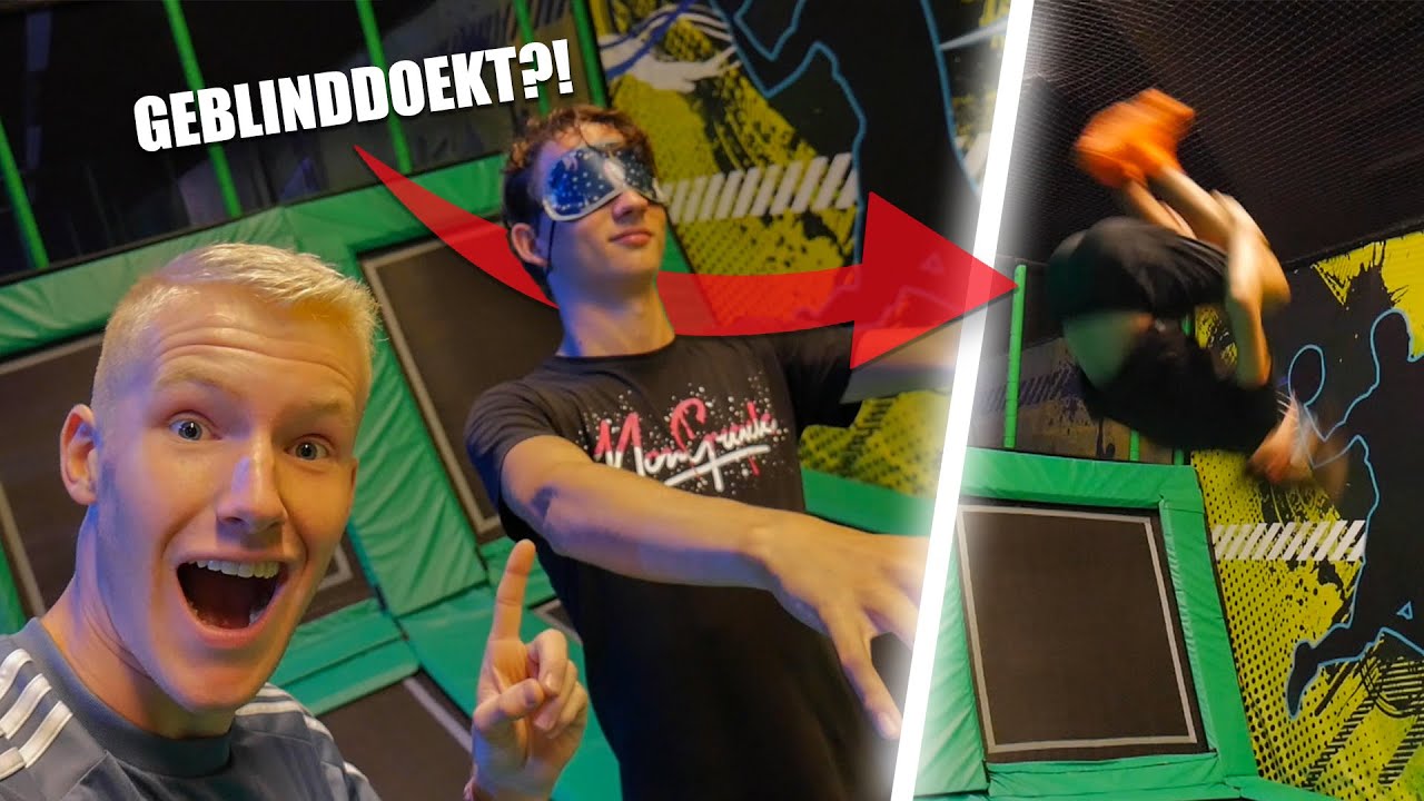 GEBLINDDOEKT SALTO'S DOEN?! (DUBBELE SALTO'S)