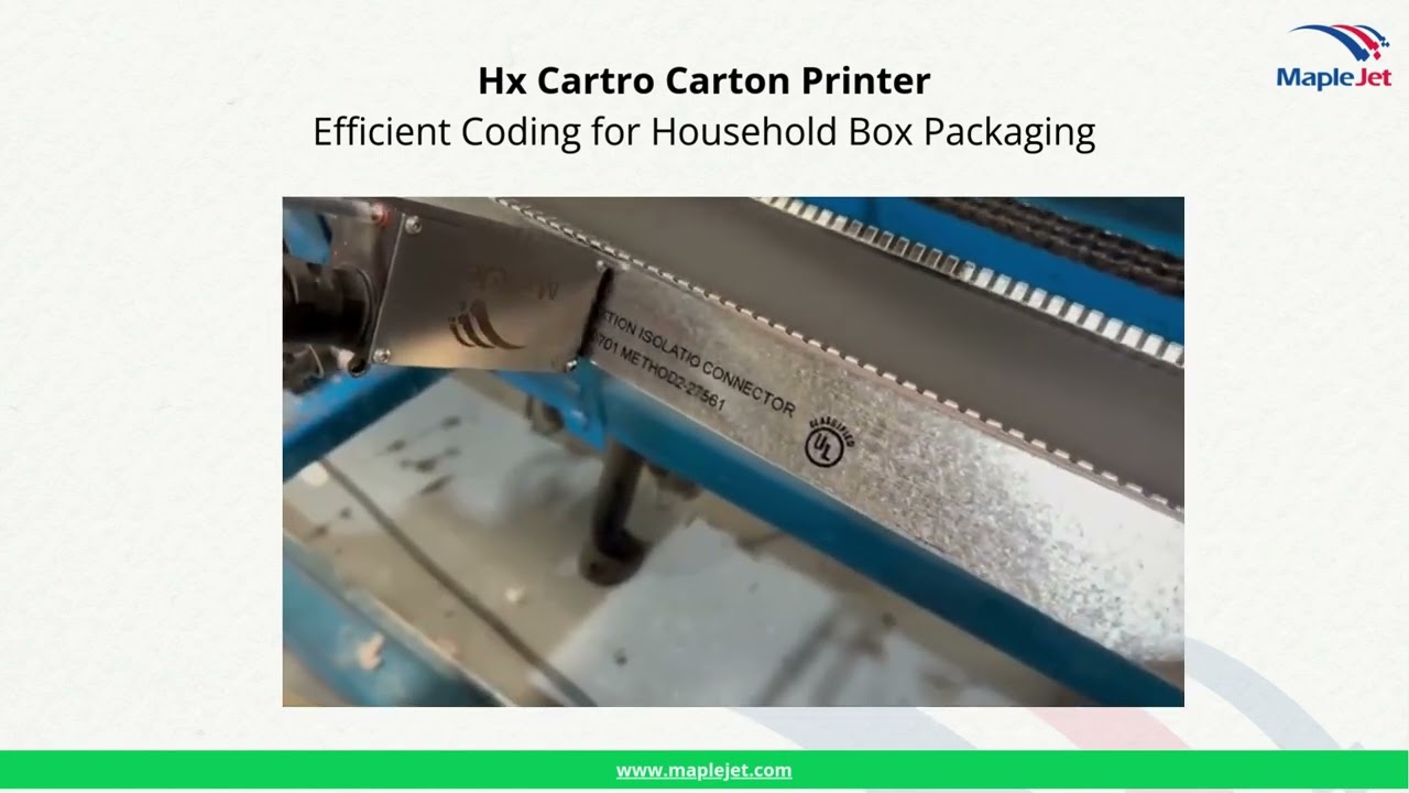 Hx Evo Black Ink Printing on Metal Sheet | Industrial Coding Solution