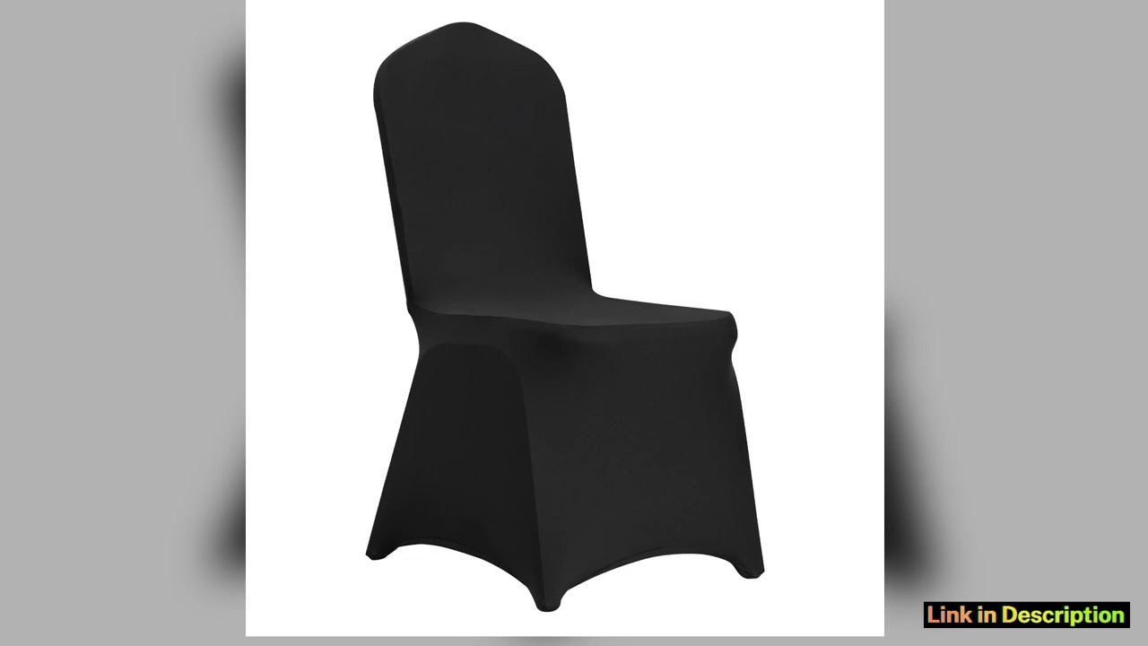 SucceBuy 3050PCS Spandex Chair Cover for Wedding Party Universal Fitted Chair Cover Removable