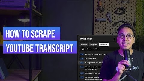 How to Scrape YouTube Video Transcript (Python & simple API)