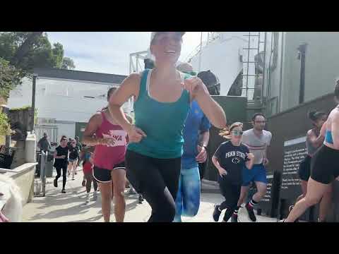 Super Action Man trains in the Hollywood Bowl with Saturday Stairs!