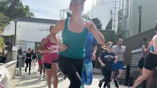 Super Action Man trains in the Hollywood Bowl with Saturday Stairs!
