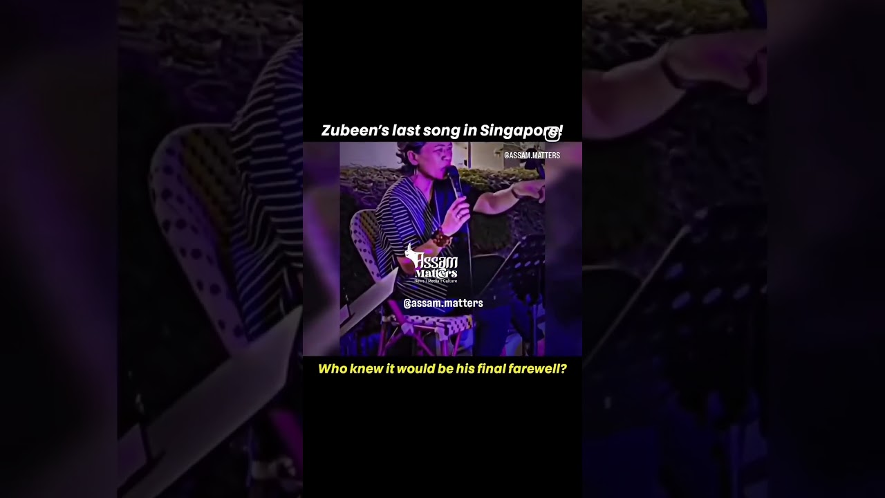 Zubeen's last song in Singapore| Who knew it would be his final farewell?