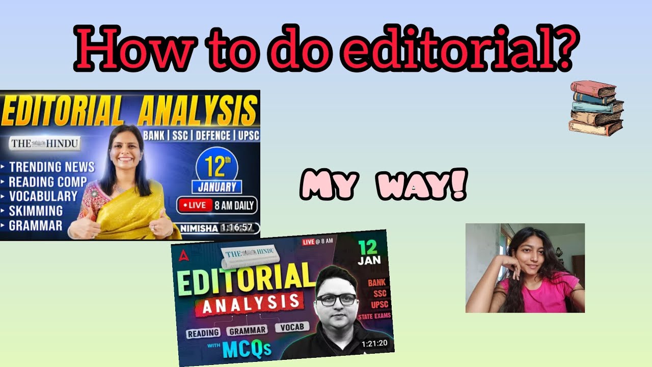 How to do editorial 