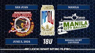 Junior MPBL Season 2 | Makabagong San Juan Mighty Warriors VS Manila Health Forum with Doc Atoie …