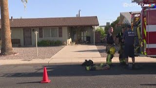 Firefighter OK after injured in Sun City house fire