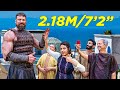 The Dutch Giant (2.18M/7'2") in Tunisia