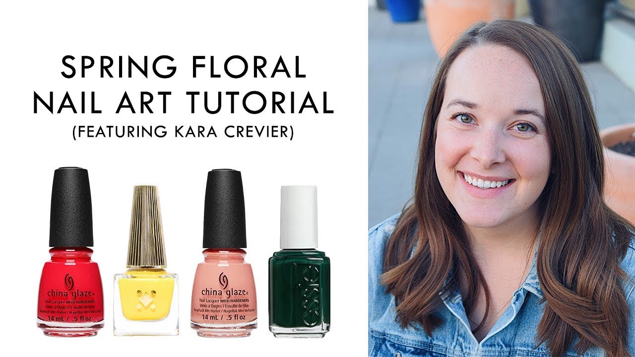 HowTo DIY Spring Floral Nail Art Tutorial with karanailedit Beyond Polish YouTube