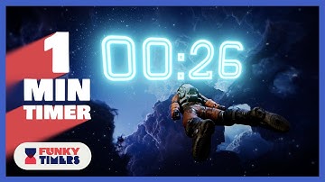 1 Minute Sci-Fi Countdown Timer with Surprise Ending | 4K