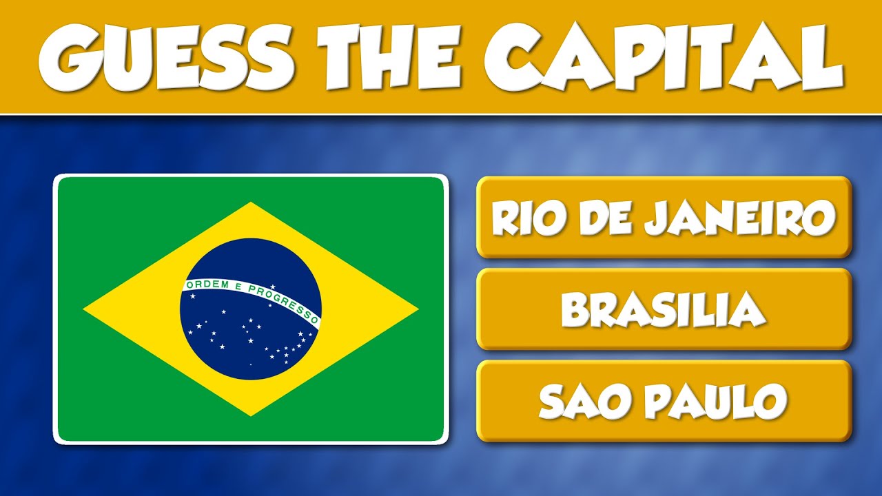 Guess the Capital City of 50 Countries🌎 Can you beat this Quiz?