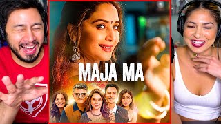 Maja Ma Trailer Reaction Madhuri Dixit, Gajraj Rao, Barkha Singh, Srishti Shrivastava