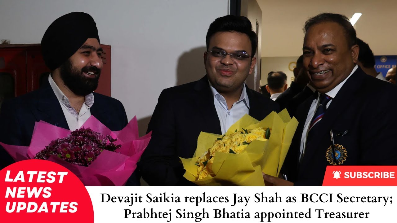 Devajit Saikia replaces Jay Shah as BCCI Secretary; Prabhtej Singh Bhatia appointed Treasurer