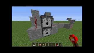Minecraft redstone tutorial 4: Machine gun