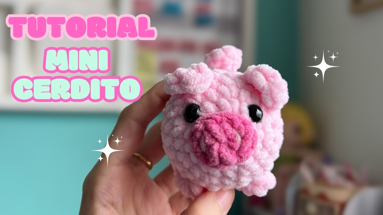 🌸 Mini Cerdito a Crochet SIN COSTURAS 🐷 | Tutorial Fácil Paso a Paso