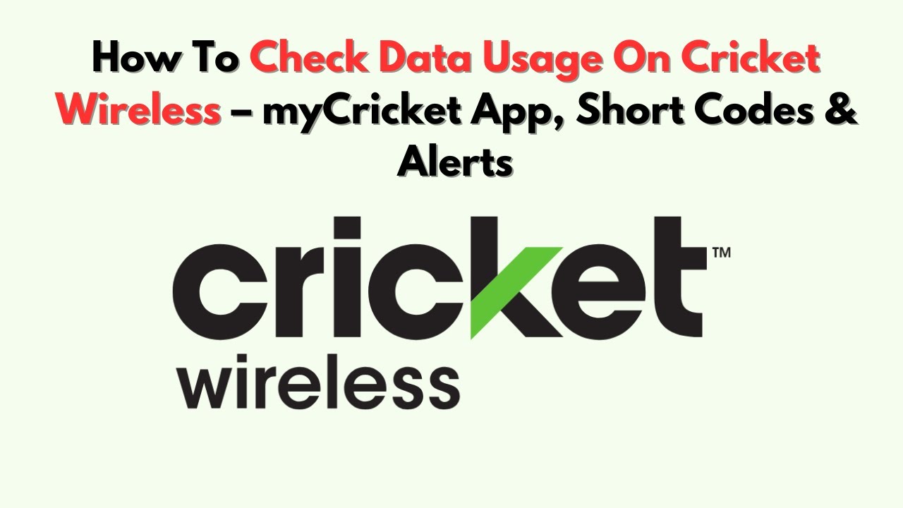 How To Check Data Usage On Cricket Wireless – myCricket App, Short Codes & Alerts
