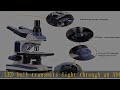 Swift SW350T Compound Trinocular Microscope,40X-2500X Magnification,Two-Layer Mechanical Stage,with