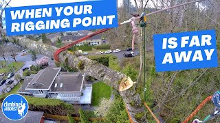 Rigging from another tree? How can I get the rigging line back? Here's how... RIGGING TECHNIQUES by Climbing Arborist 11,099 views 7 months ago 8 minutes, 29 seconds