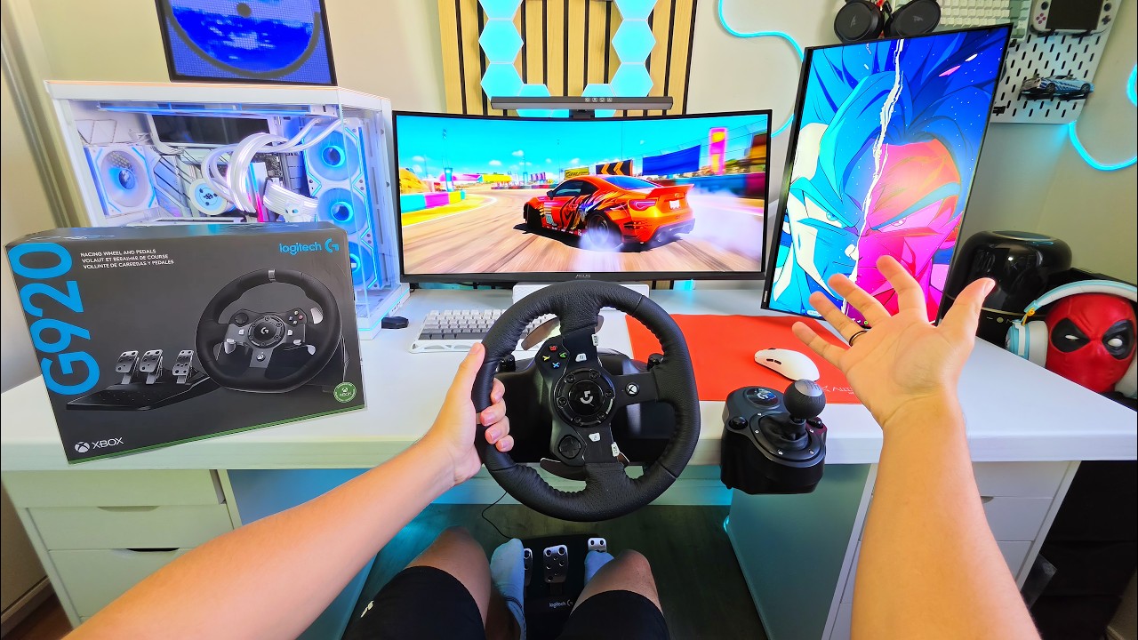 Comprei um Logitech G920 e meu Setup Gamer virou um SIMULADOR!