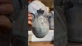 Beautiful soda fired ewer by artist Chad Steve