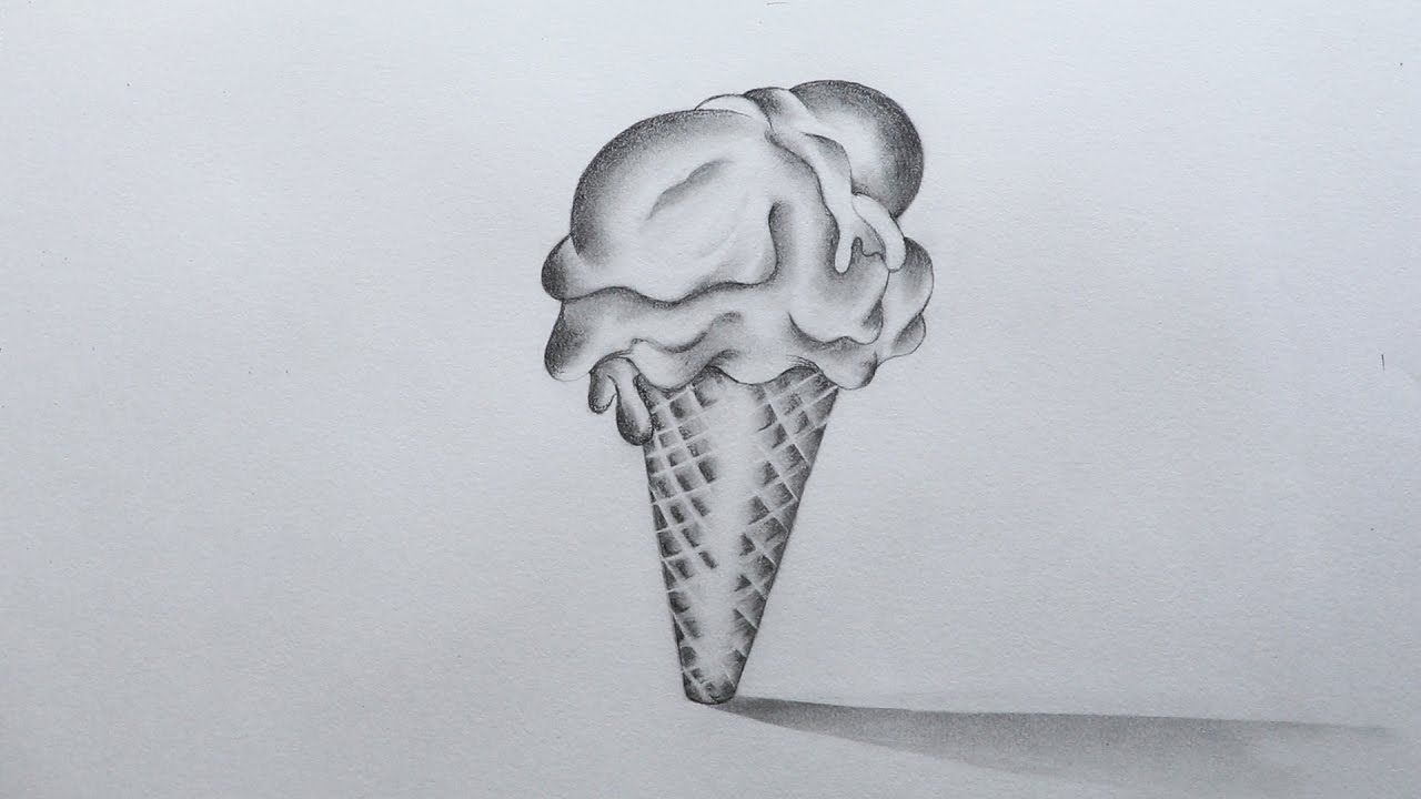 Unicorn Ice Cream Cone Drawing for Kids - PRB ARTS-anthinhphatland.vn
