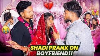 Shadi Prank On Boyfriend💔 || Gone extremely wrong 😐😭 humara breakup hogya!😭 || #Prank #neyan  screenshot 1