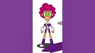 Teen Titans Go Coloring Pages | Opposite Gender Teen Titans Starfire | Digital Coloring