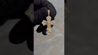 Praying Jesus Diamond Cross Pendant | Item #71287