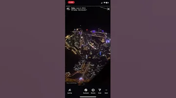 Aerial Night View Doga Qatar نمای همرایی شب قطر دوحه 