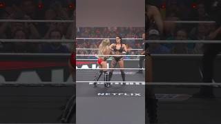 livmorgan and dominik mysterio face RheaRipley wwehighlights #wwe #viralvideo #shortsfeed #short