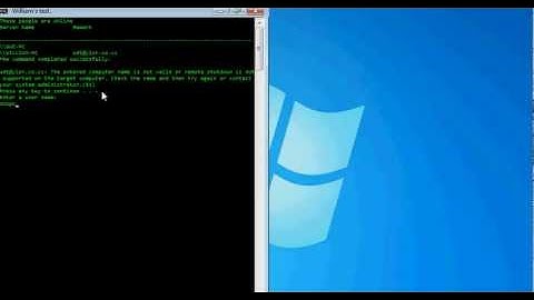 How to remotely shut down computers on your network, or at school. (Updated)