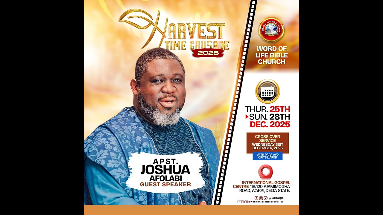 HARVEST TIME CRUSADE 2025 DAY 4 WITH APST. JOSHUA AFOLABI 28.12.2025