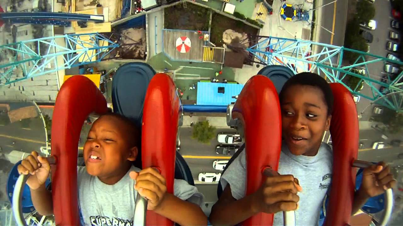 Jelani and Jacob in Bungee Chair at Myrtle Beach