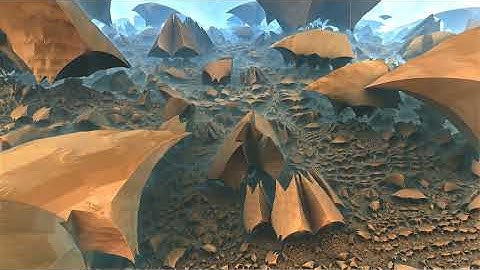 Fungi Fields in Space - HD 3d Fractal Animation made in Mandelbulb 3d - 30 FPS