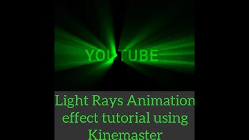 How to make light Rays Animation Effect Tutorial Using Kinemaster | Shine Rays Through Text Animated