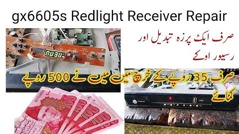 How to Repair/ Gx6605s Red Light Receiver Falut! Gx6605 Receiver Redlight Problem Solve