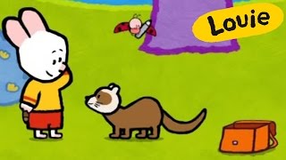 Louie, draw me a polecat | Learn to draw cartoon for kids