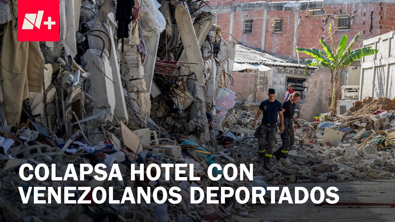 Buscan a 147 venezolanos deportados de EE. UU. tras colapso de hotel por los sismos