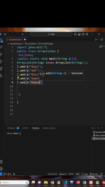 Arraylist in java.| How To Explain Arraylist In Java. #java #array # ...