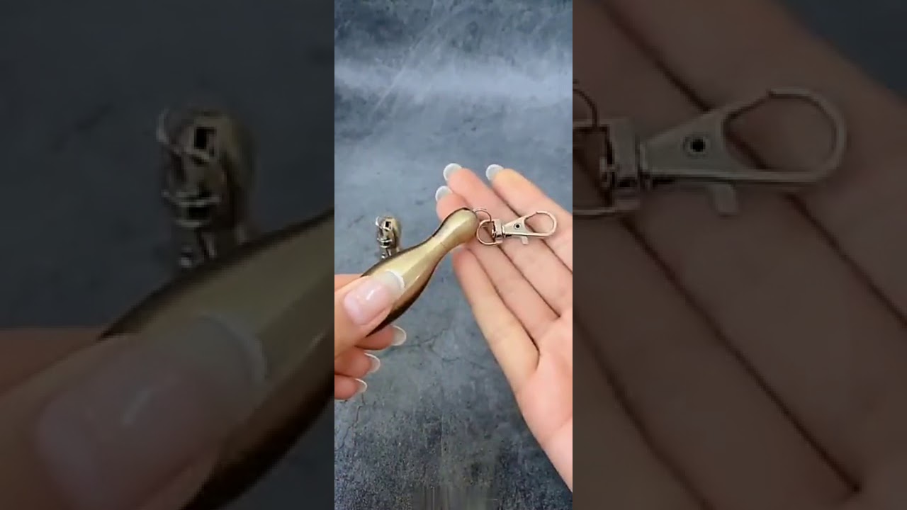 Bowling Key Chain Permanent Match Windproof Forward Portable Survival Kit Flint Flame Starter Lighte