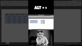 Alt+= is shortcut in  Excel #computer #excel #tally #education #coding #facts #trending #shorts