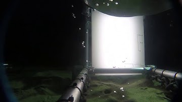 CO2 bubbled being released as part of the STEMM-CCS project