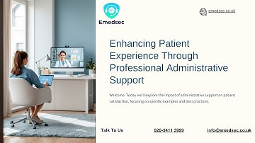 Enhancing Patient Experience Through Professional Administration | Virtual Secretary | Emedsec