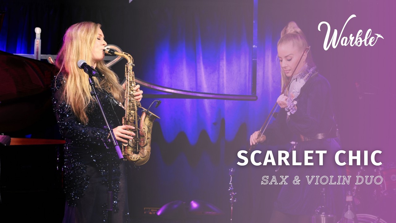 Scarlet Chic // 1-4-Piece DJ Live Band // Sax & Violin Duo // Book Now at Warble Entertainment