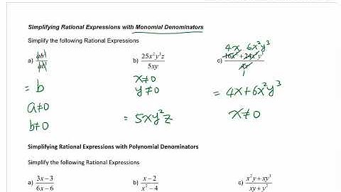 PC 11 6.1 - Equivalent Rational Expressions