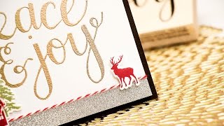Ombre Heat Embossing - Holiday Cardmaking