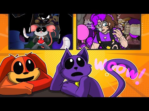 Prototype HAS A KID?! Dogday and Catnap REACT to •Serini Angel• and INUBIS!