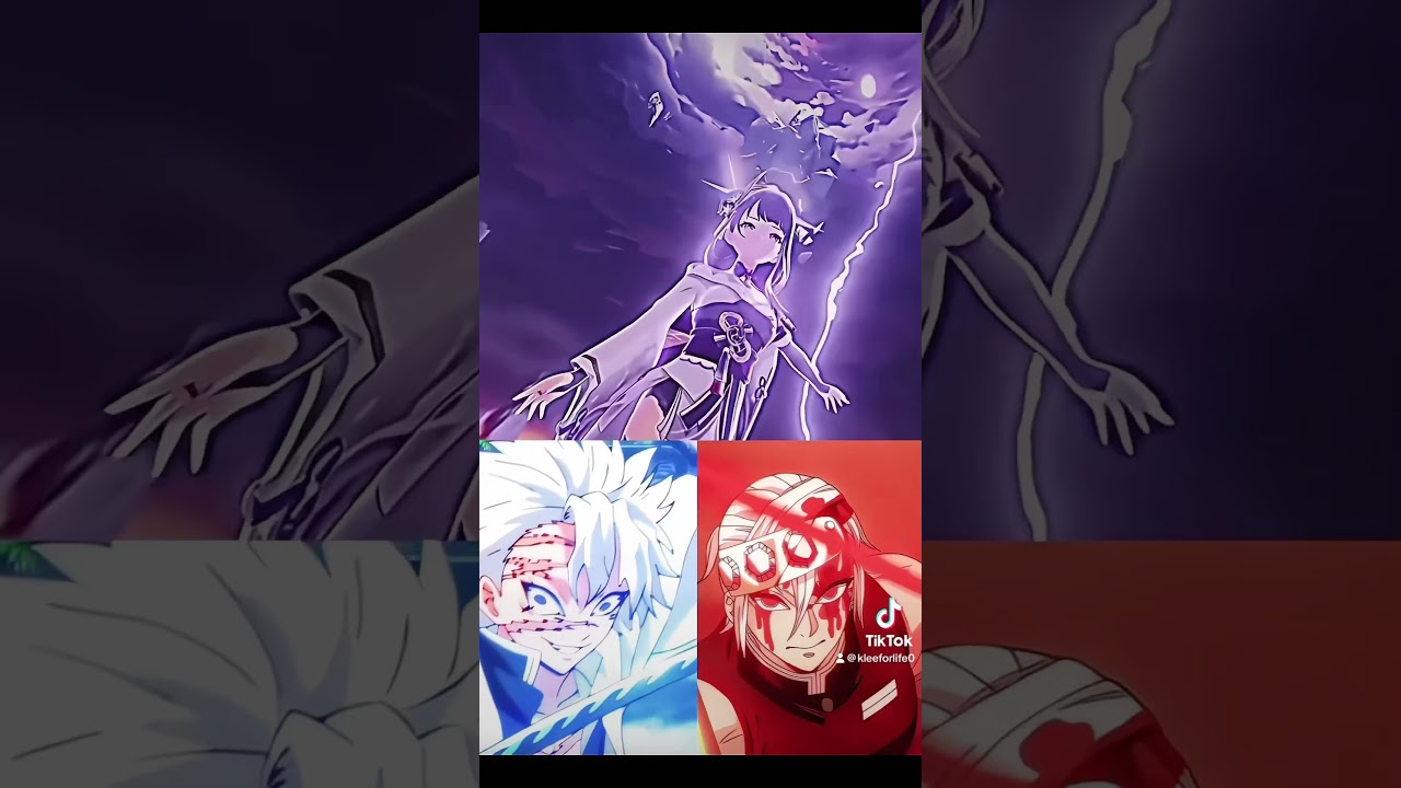 Raiden Ei Vs Demon slayer🤫🧏‍♀️ (completely normal description)