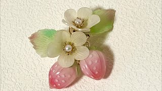 How to make shrink plastic strawberry earrings tutorial /DIY/earrings /strawberry